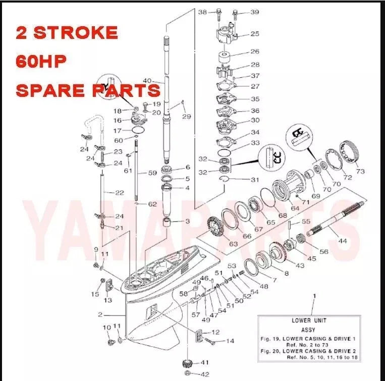 Set of 2 Water Inlet Covers for C90T (1990) 6H1 45214 00 00