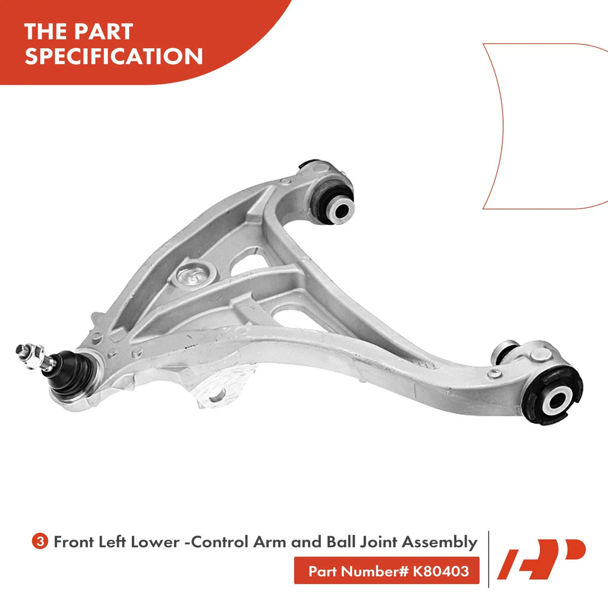 Set of 8 Front Outer Ball Joints for Ford F-150 (2004-2008)