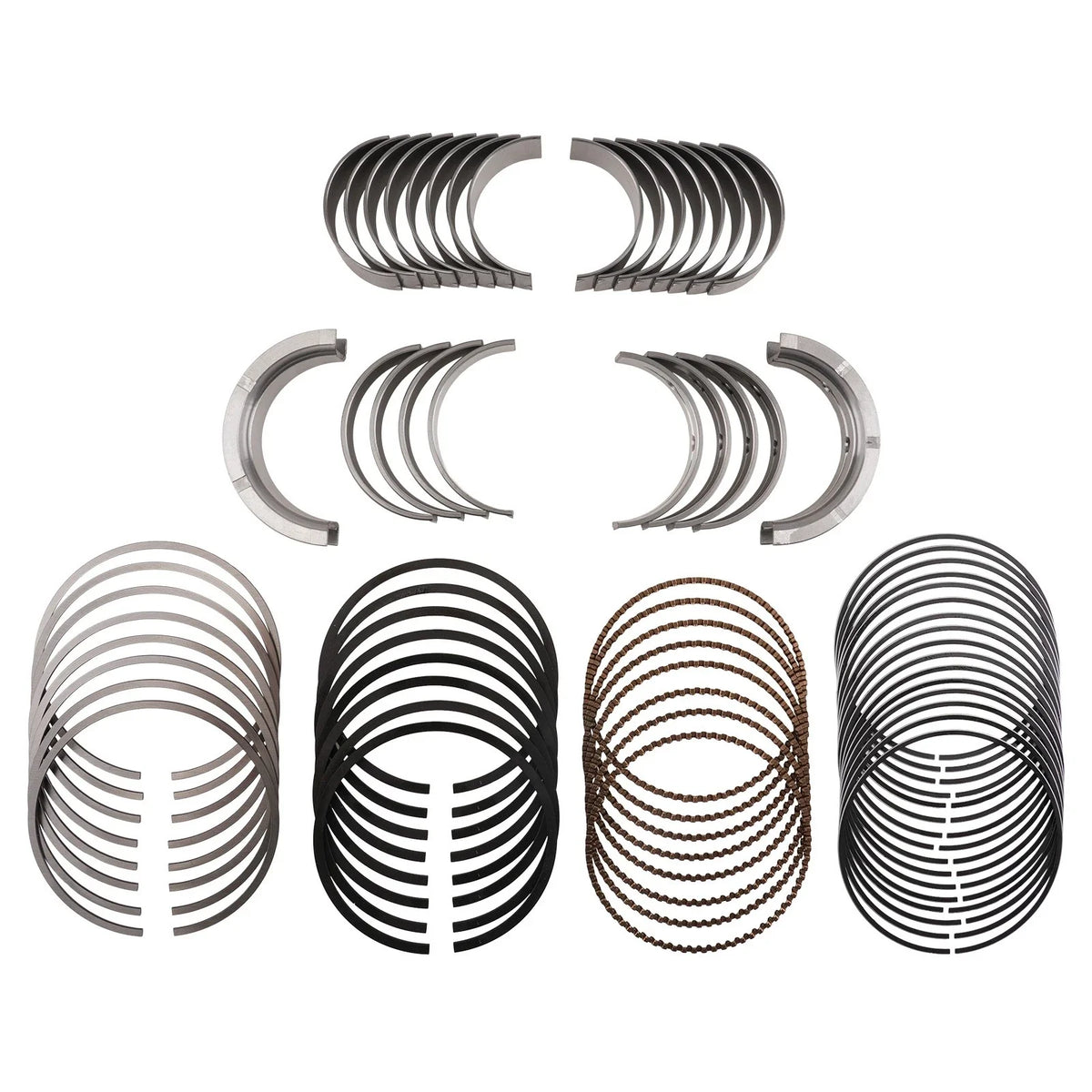 Main & Rod Bearing Set with Piston Rings Kit for Chevy GMC LS (1997–2013)