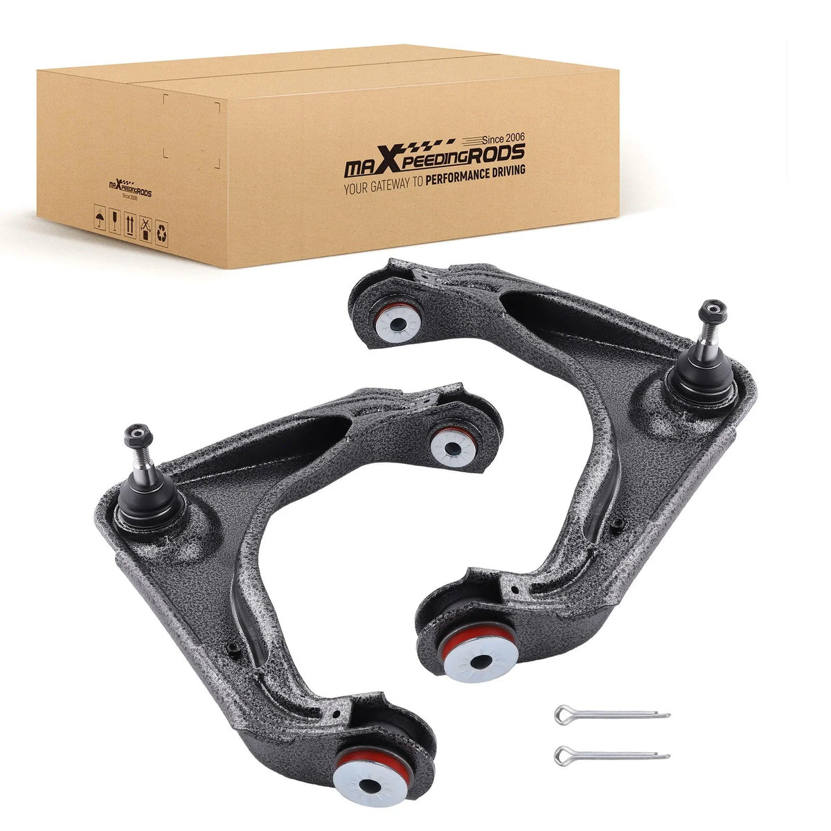 2X Upper Control Arms w/PU Bushing for 2001-2010 Silverado Sierra 2500 HD