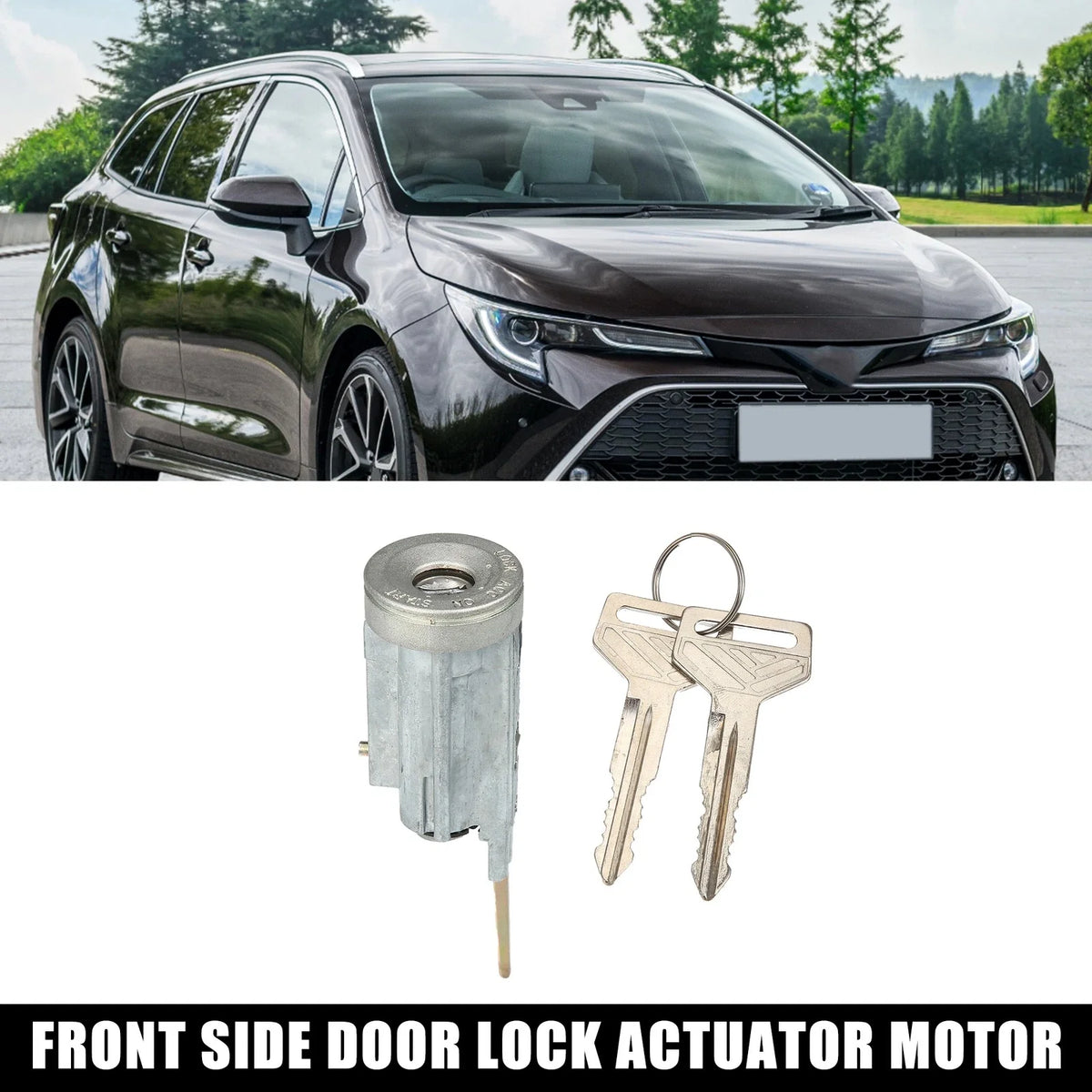 Ignition Starter Switch Lock Cylinder Keys Set for Toyota Corolla (2003–2008)