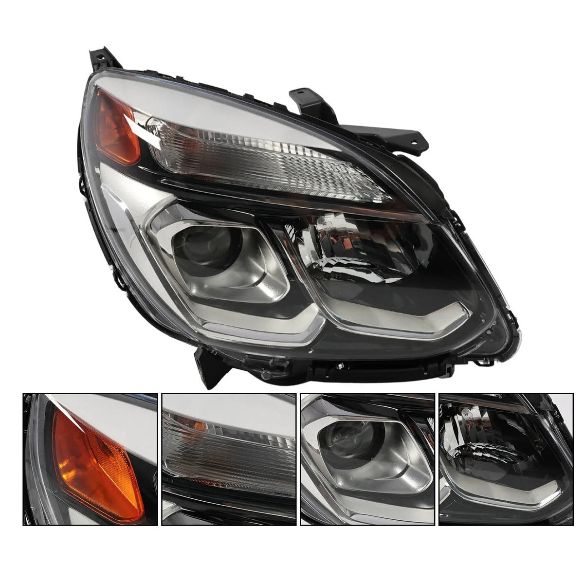 Passenger Side Front Headlight Chrome for Chevrolet Equinox 2016-2017