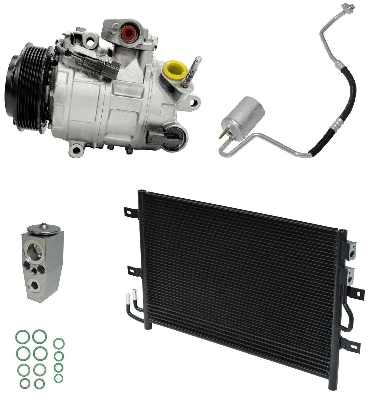 AC Compressor Kit with Condenser for Ford Flex 3.5L V6 (2016–2019)