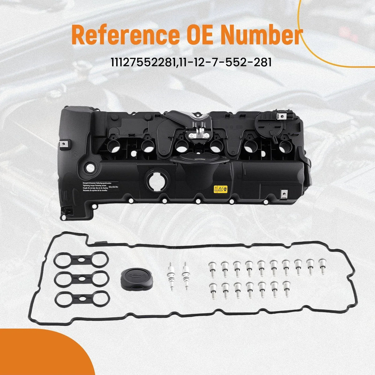 Valve Cover Engine for BMW 328i E90 E91 E92 E93 (2012-2013) 11127552281