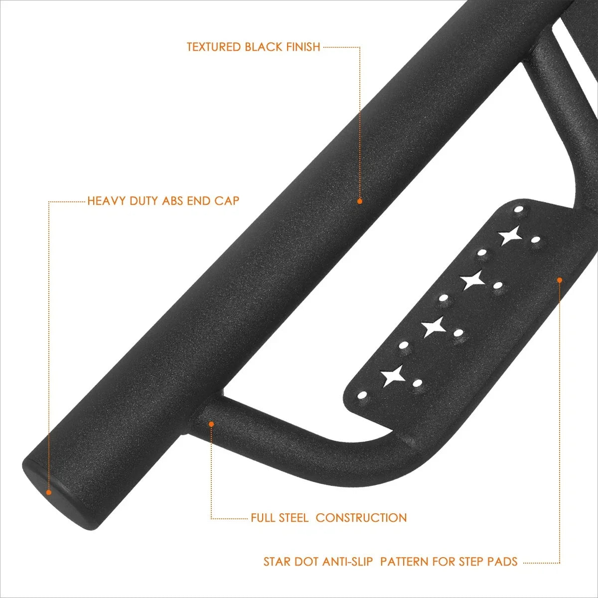 Nerf Bar Running Boards for 2018-2024 Jeep Wrangler JL Unlimited