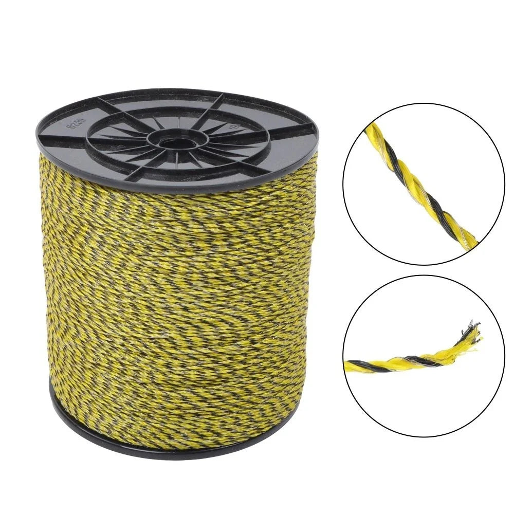 Electric Fence Polywire 6 Stainless Steel Strands for Reliable Conductivity
