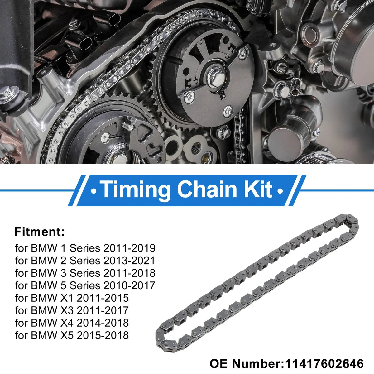 Timing Chain Kit for BMW 1 Series (2011–2019) No. 11417602646