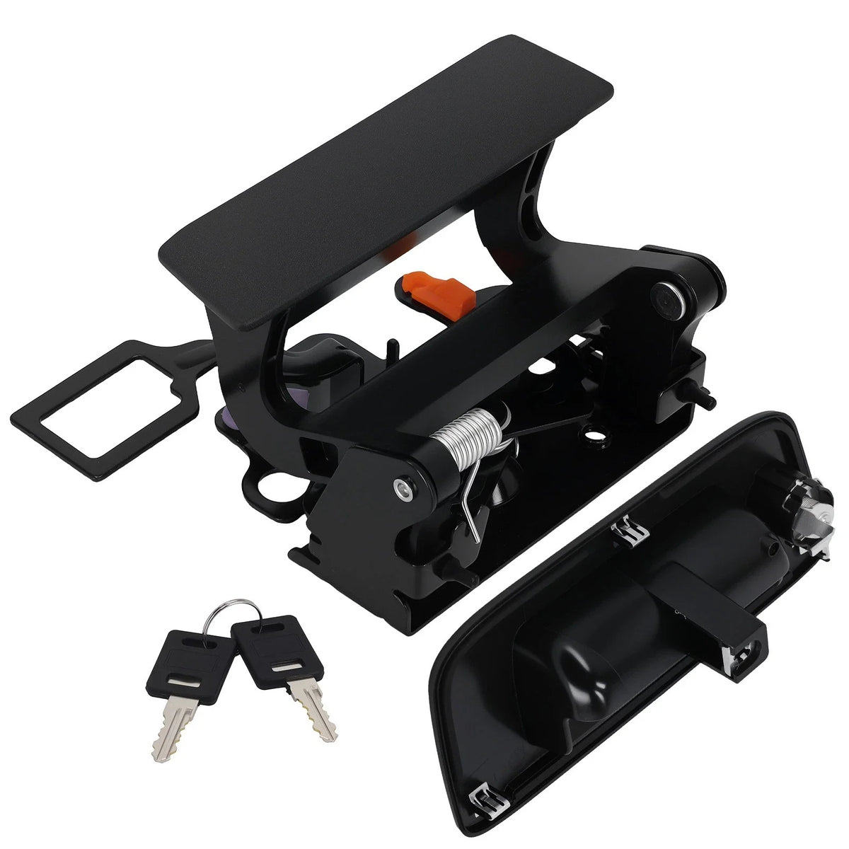 Black Rear Tailgate Handle for Sierra 1500 (2007–2013) with 2 Keys