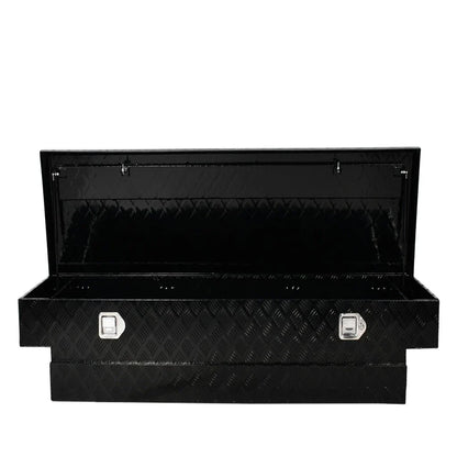 Aluminum Tool Box Black for Pickup Truck Trailer Storage 70"x20"x17.5