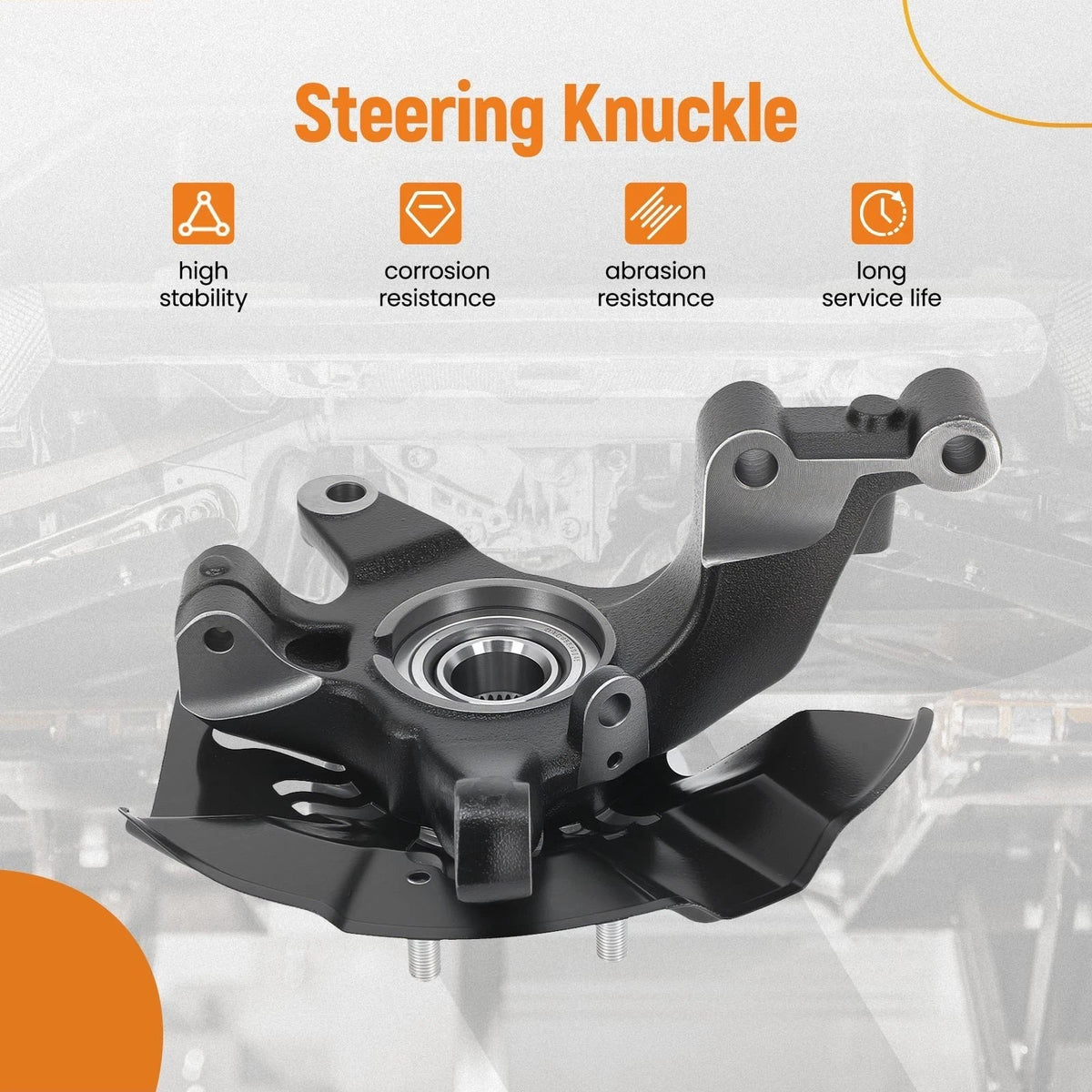 Front Right Hub and Knuckle Assembly for Mazda CX-7/CX-9 (2007-2015)
