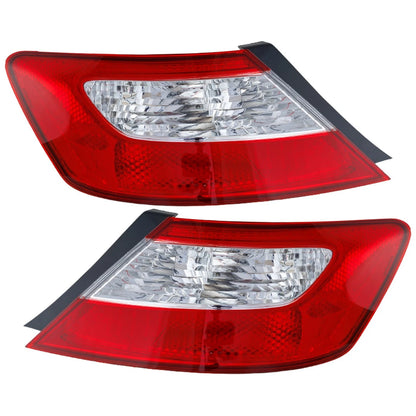 Left & Right Tail Light Set for Honda Civic (2006–2008) Halogen CAPA