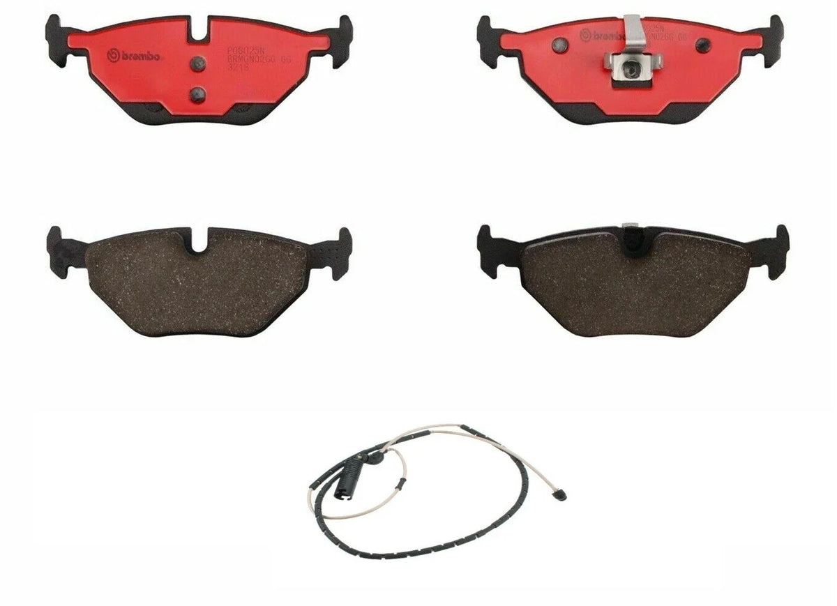 Ceramic Rear Brake Pads & Right Wear Sensor for BMW Z4 E85 (2003–2007)