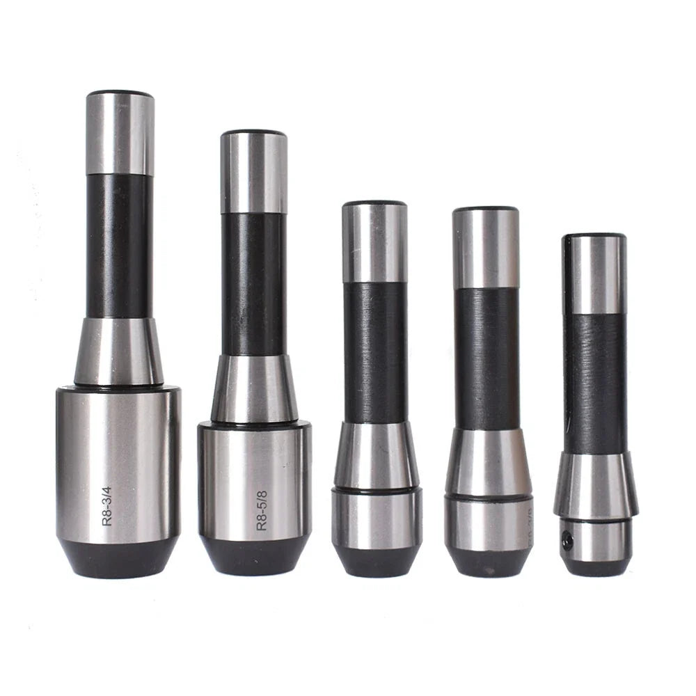5-Piece R8 End Mill Holder Set for R8 Spindle Milling Equipment