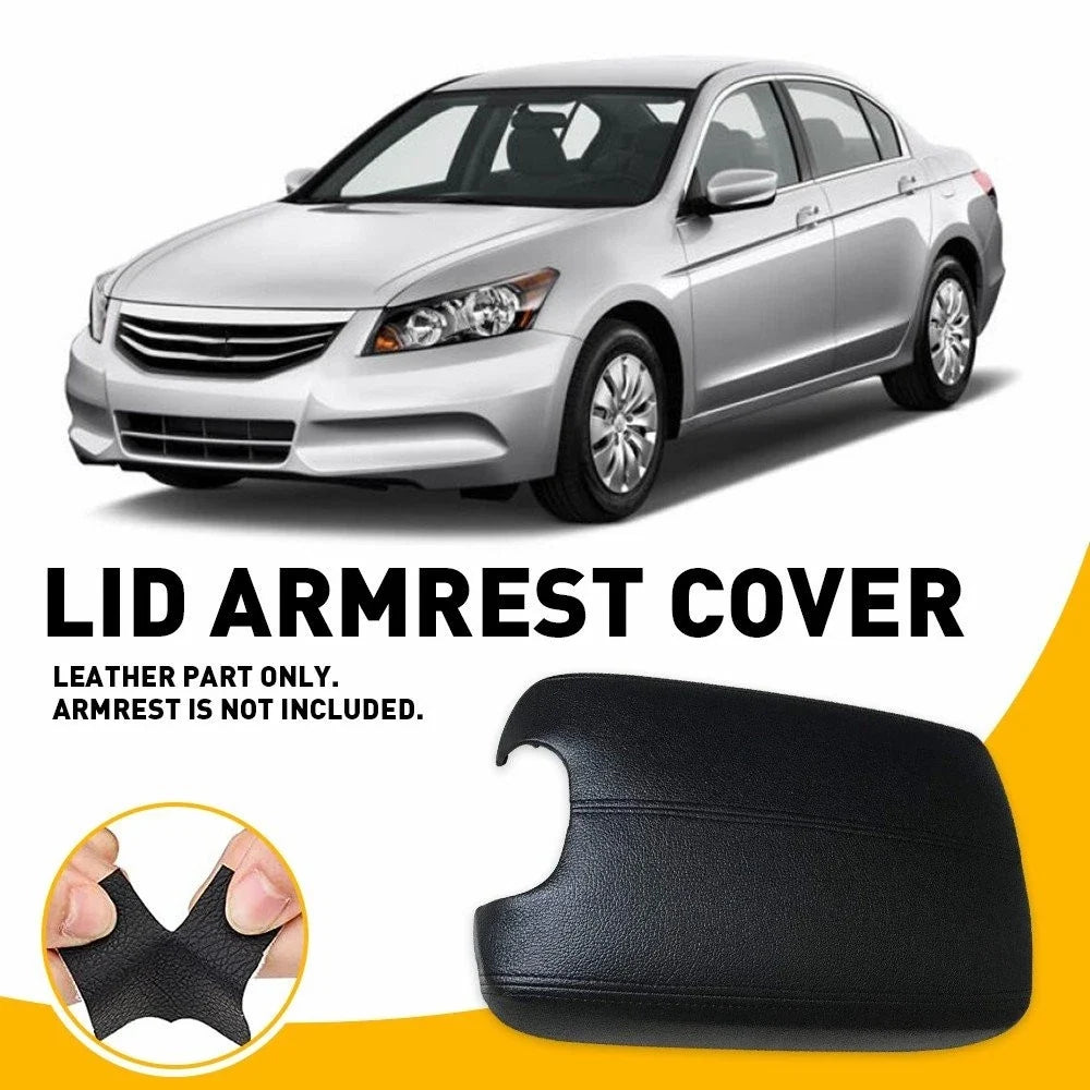 Armrest Cover - Black Leather for Honda Accord 2008-2012