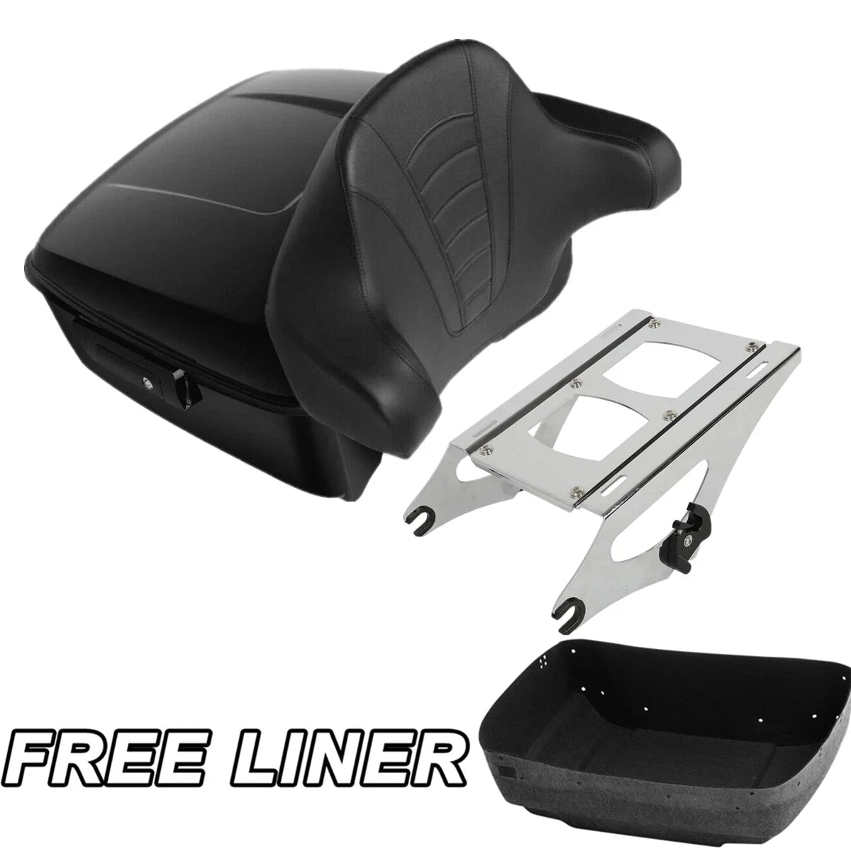 Trunk Backrest Pad Mount Rack for Harley Electra (2014–Present)