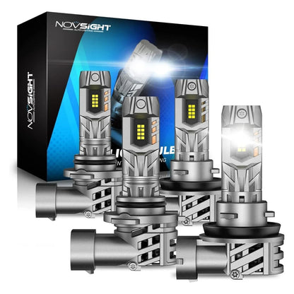 NOVSIGHT 9005 + H11 LED Headlight Bulbs - 2 Pack