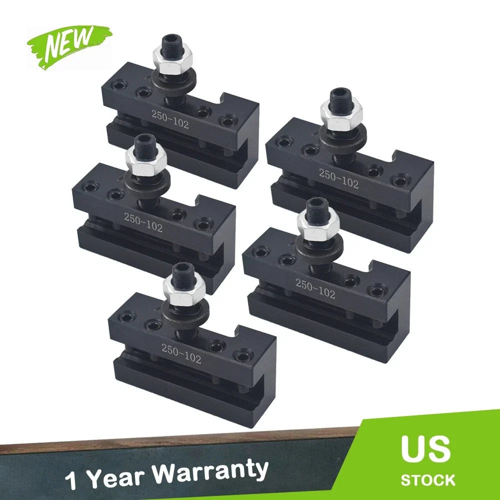 Set of 5 Quick Change Tool Post Holders for 6-12" Lathes