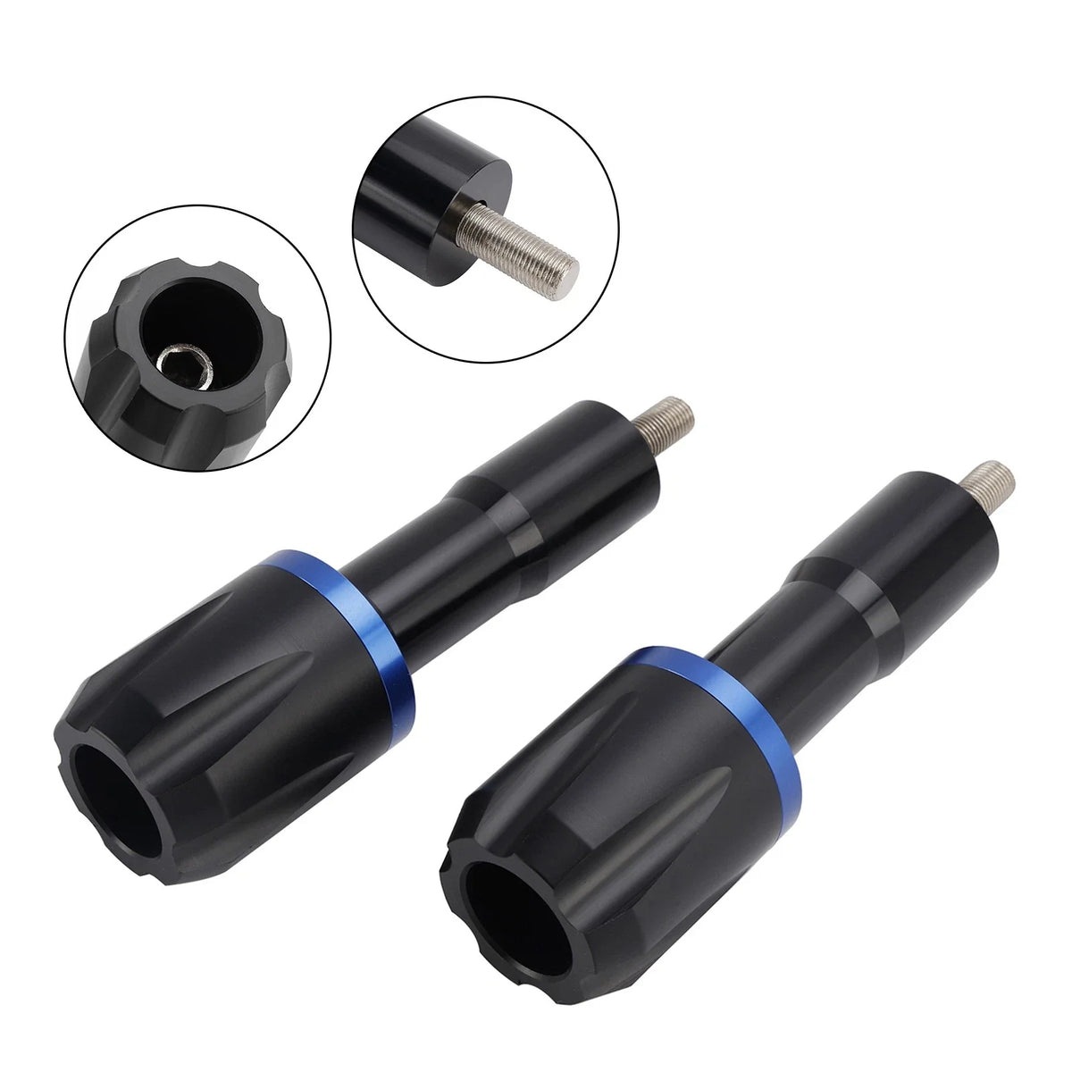Crash Slider Protection - Aluminum Frame, Blue for Yamaha YZF-R7 2021-2023