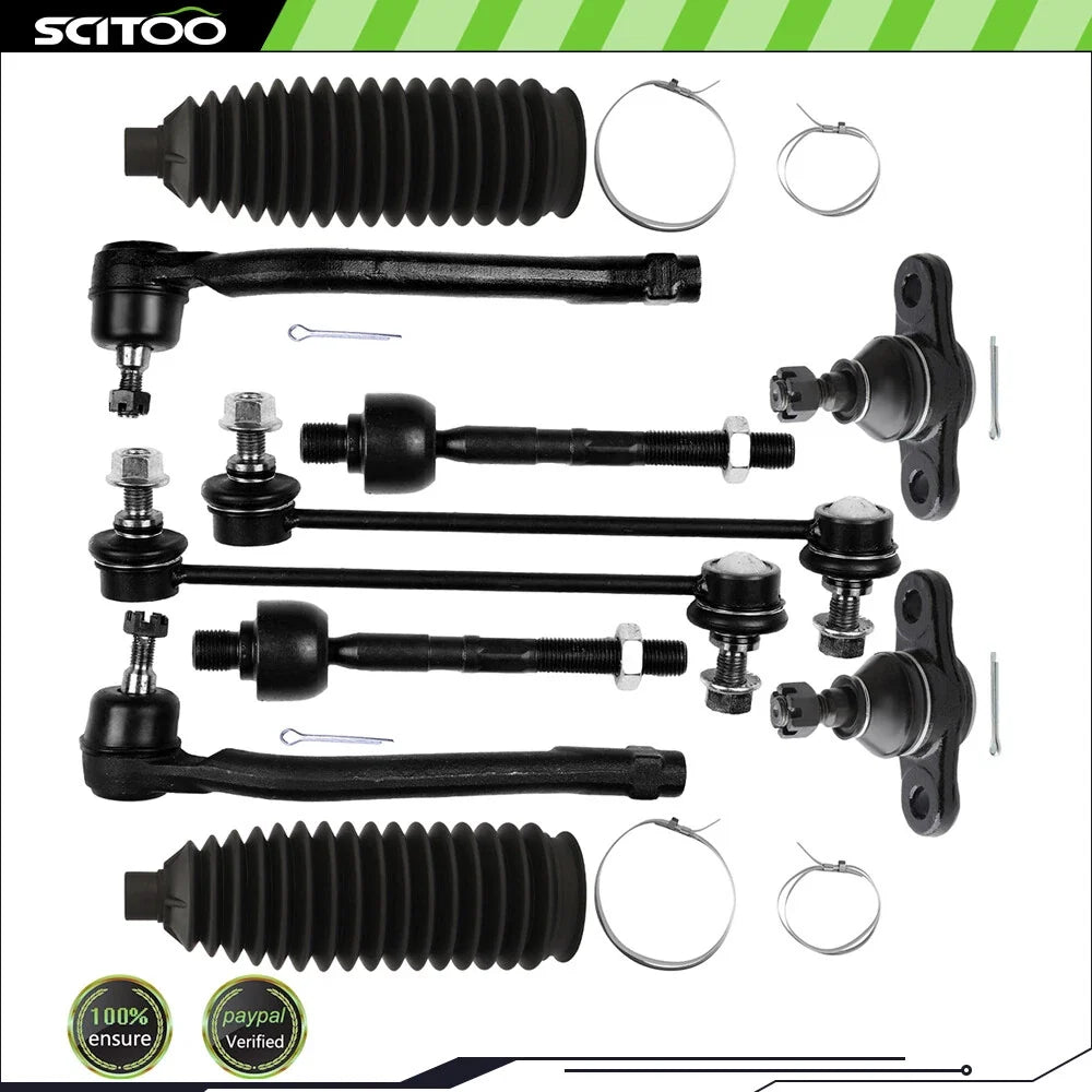 Set of 10 Tie Rod End Links for Hyundai Elantra (2007-2012)
