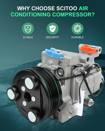 A/C Compressor with Clutch CO 10759C for Mazda 3, 5 (2004–2010)