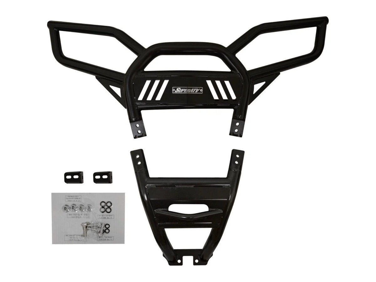 Black Heavy Duty Rear Bumper for Polaris RZR S 1000 (2016-2020)