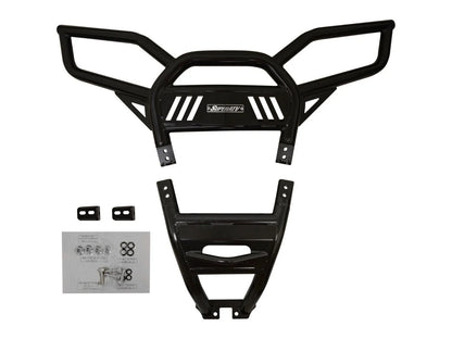 Black Heavy Duty Rear Bumper for Polaris RZR S 1000 (2016-2020)