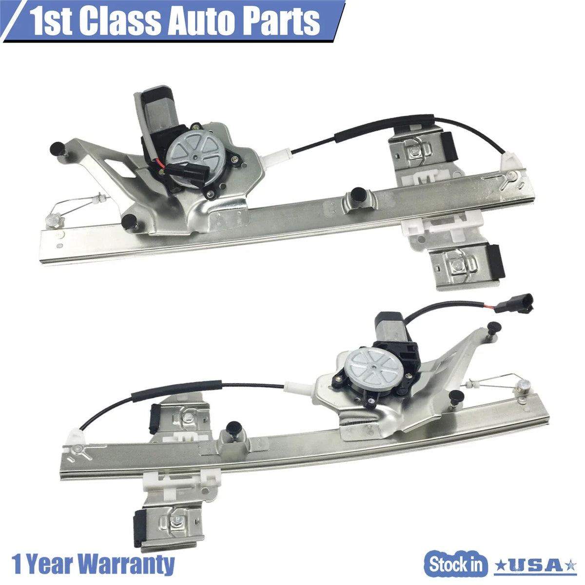 2X Power Window Regulator with Motor for Buick LeSabre (2000–2005)