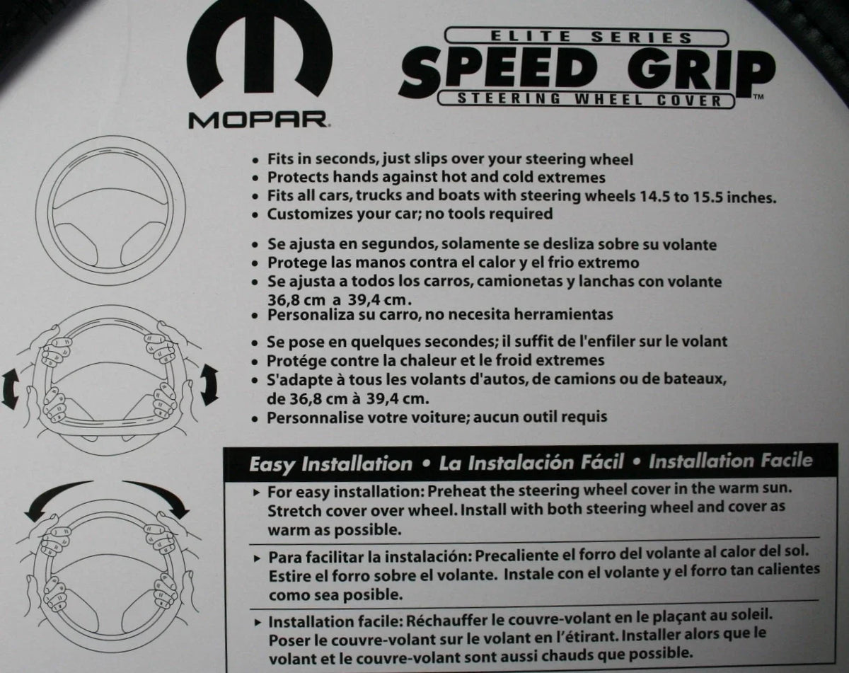Steering Wheel Cover Grip Protector Pad for Mopar Vehicles