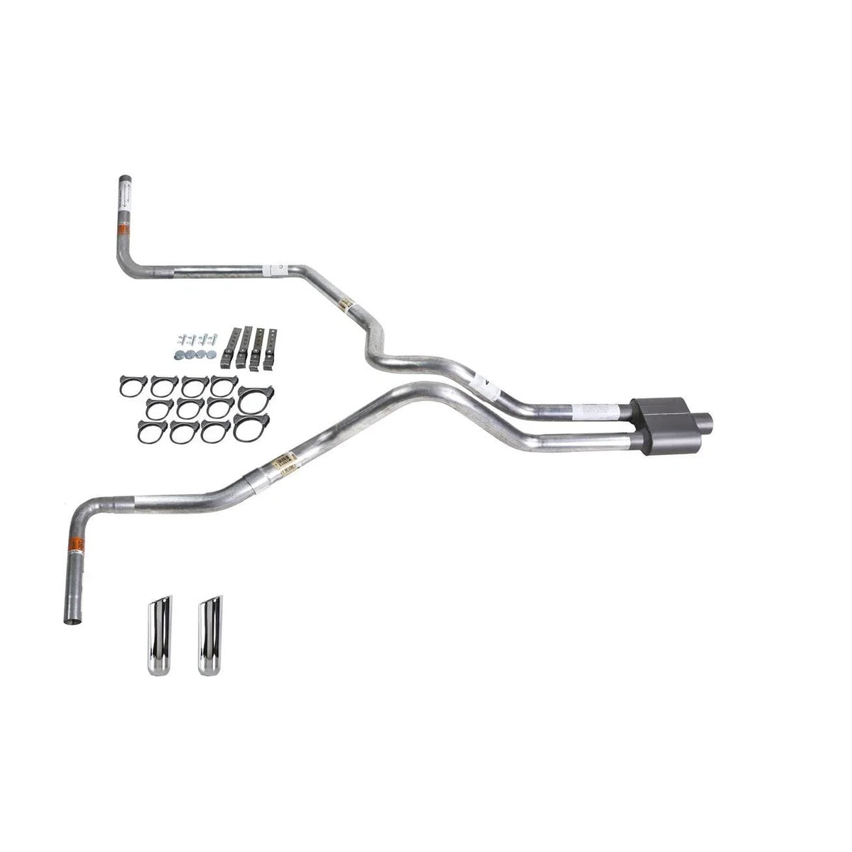 Dual Exhaust 2.5" MA Pipe & 1 Chamber Muffler for F150 (1987–1994)