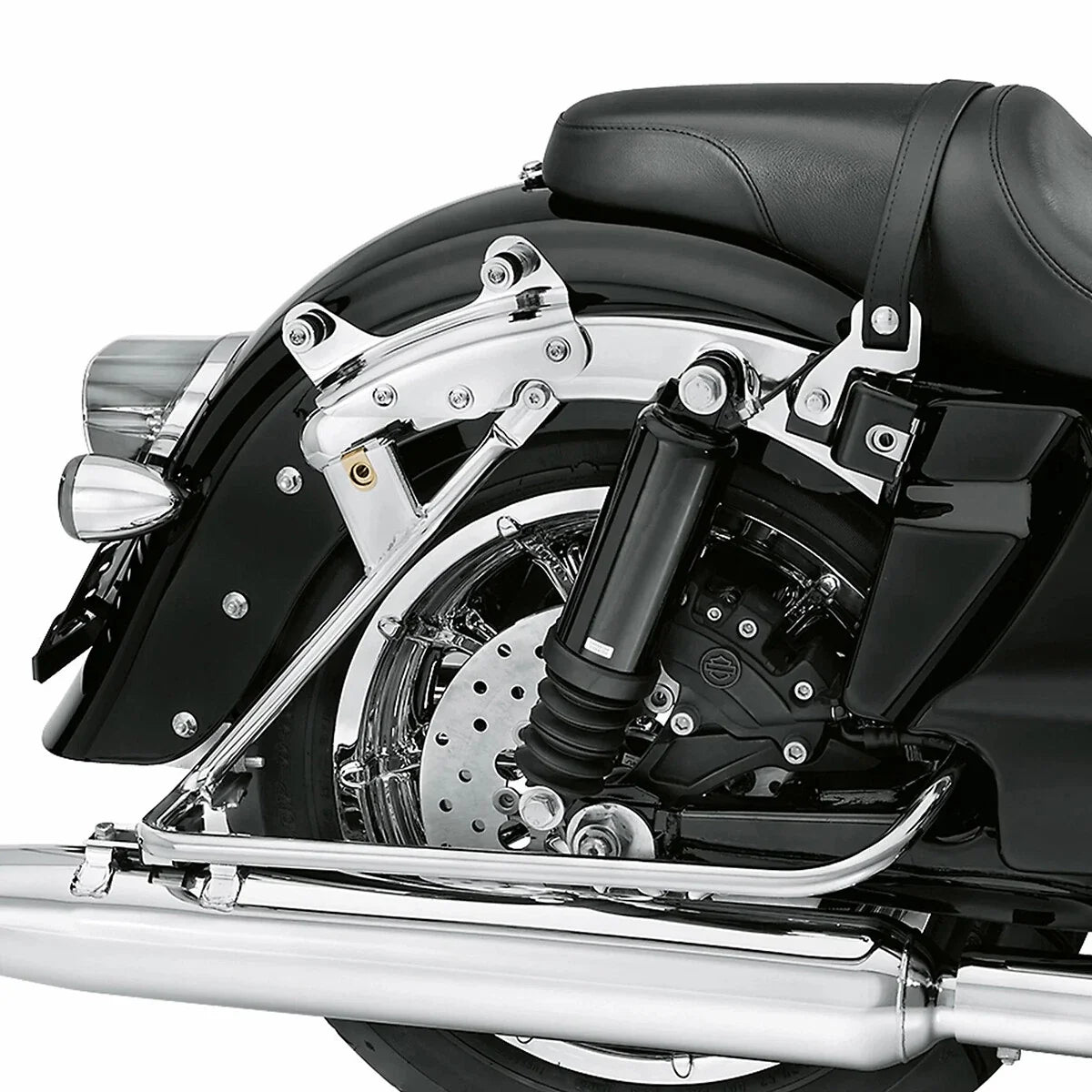 Saddlebag Support Bracket Chrome for Touring Harley Models 2009-2013