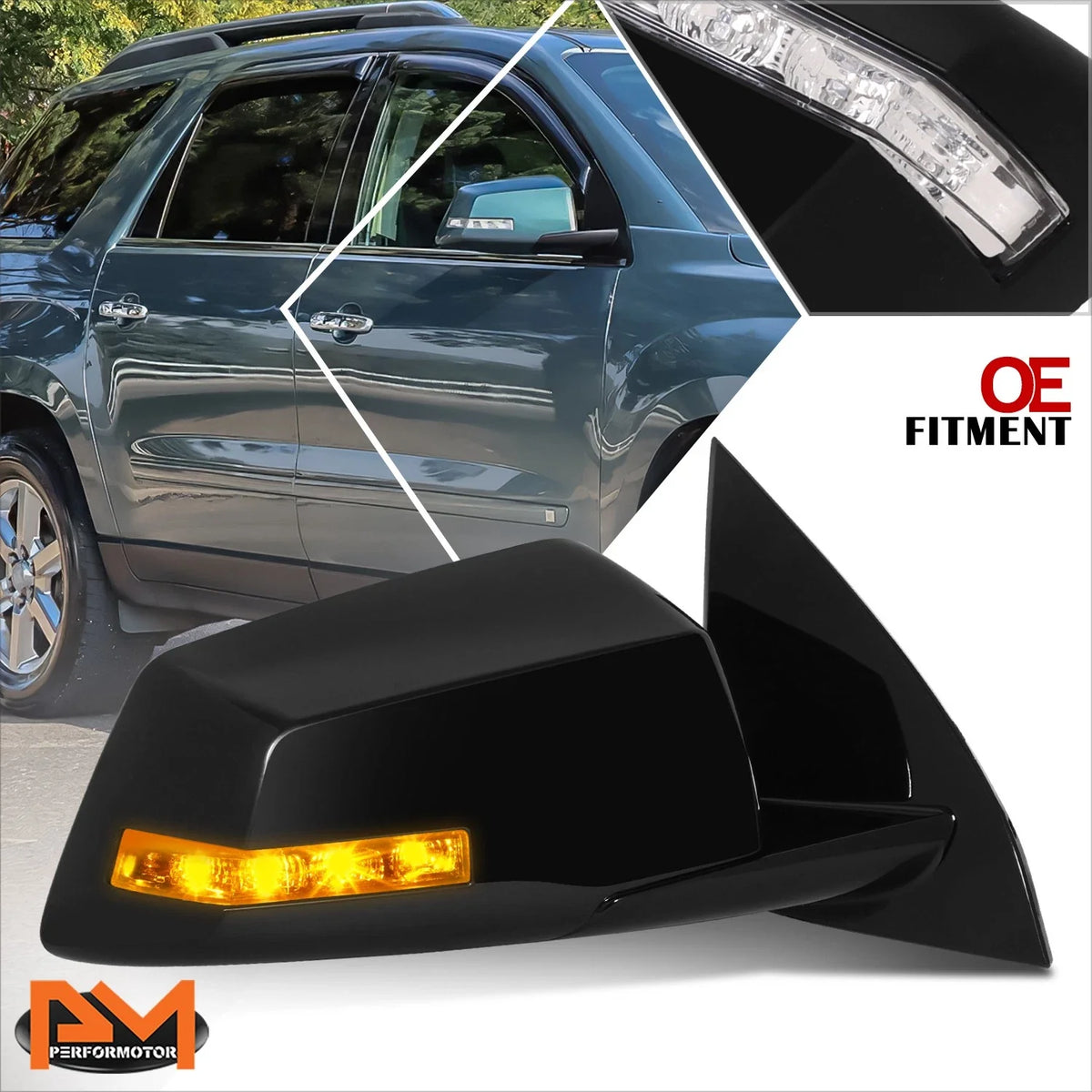 Heated Power Signal Right Side Mirror for Saturn Outlook (2007-2008)