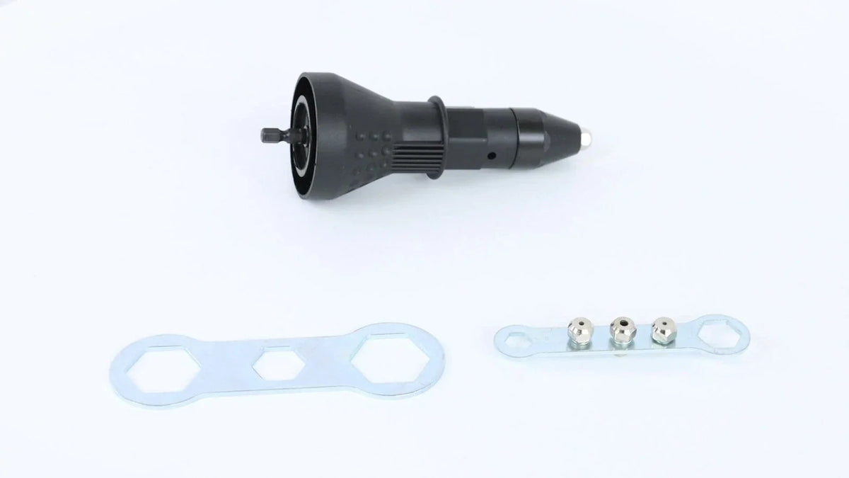 Rivet Nut Gun Adapter Insert for Cordless Power Drill Tool Kit