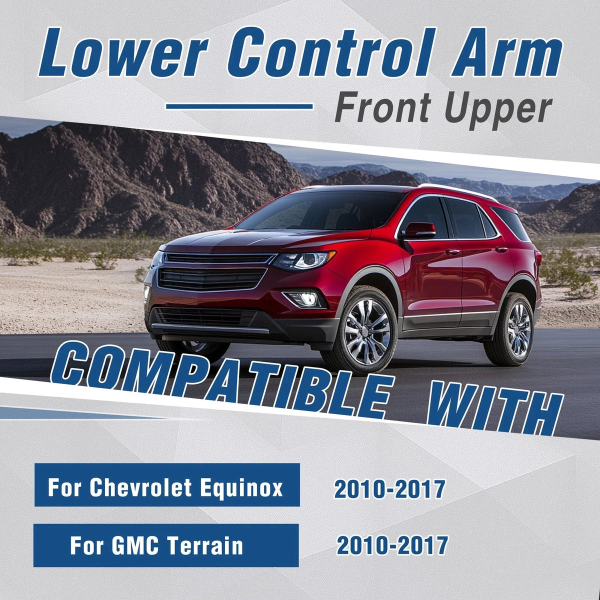 6pc Front Lower Control Arms Tie Rod Ends Kit for Equinox Terrain (2010–2017)
