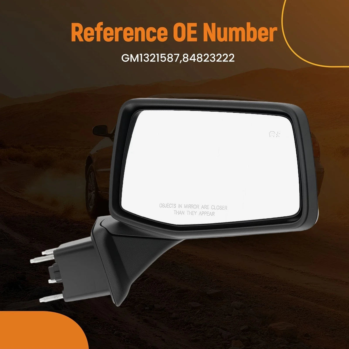 Right Rear View Mirror for Chevrolet Silverado 1500 RST/LT (2022–2023)