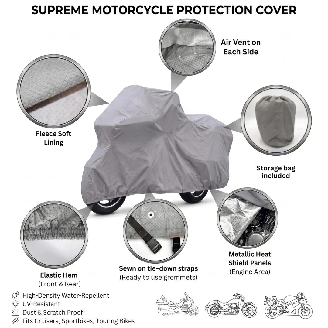 Waterproof Storage Cover for Kawasaki Vulcan 2000 (2000–2009)