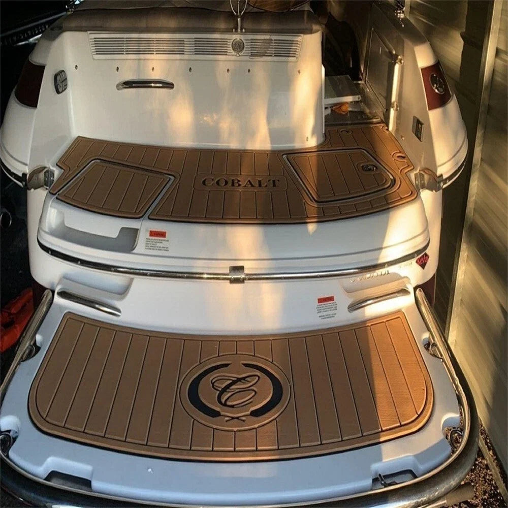 Deck Floor Mat EVA Foam Faux Teak for Cobalt 220 2006