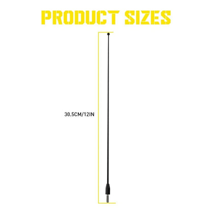 Stainless Antenna Mast 12 Inch for Universal AM/FM Vehicle Replacement