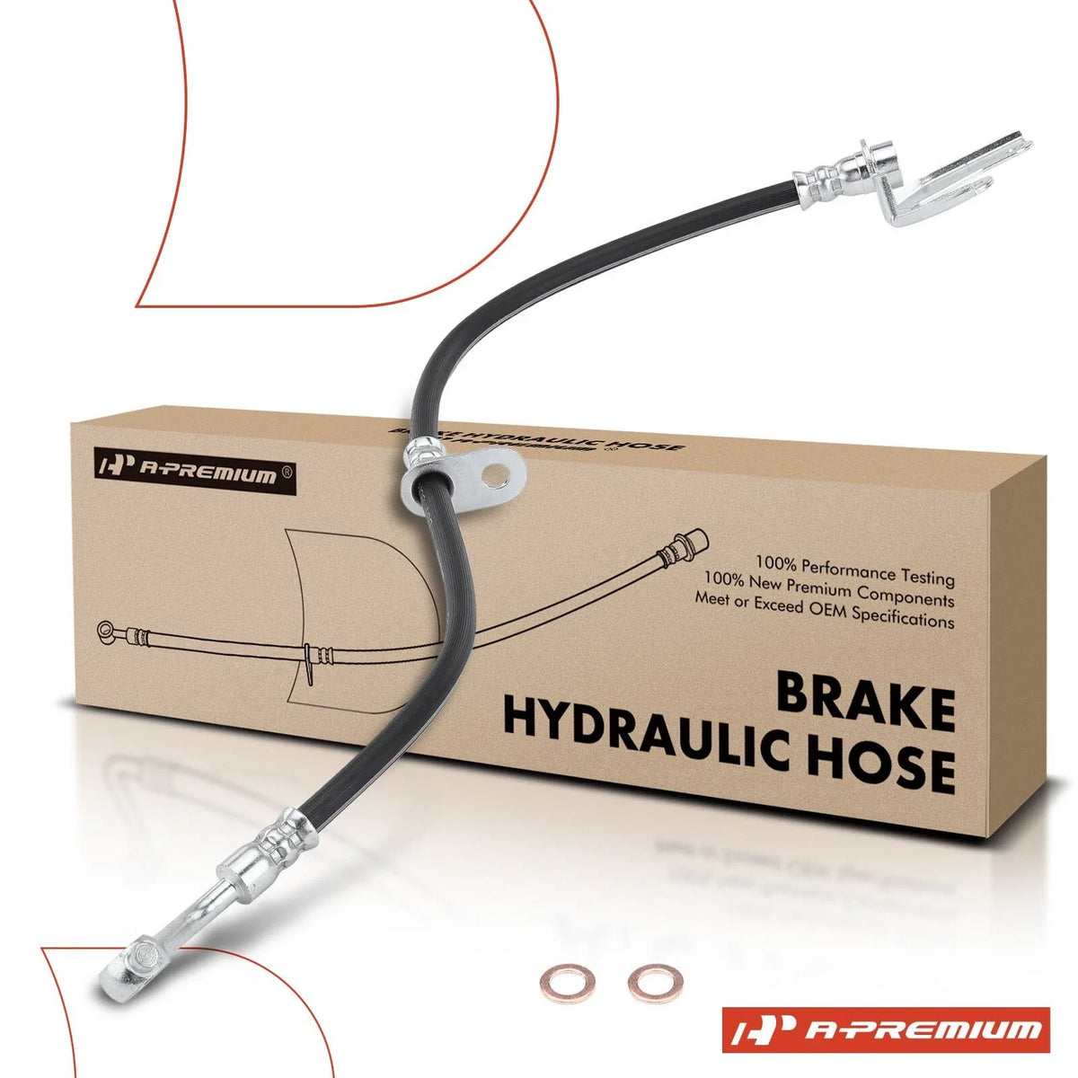 Front Driver Brake Hydraulic Hose for Honda Insight (2000–2006)