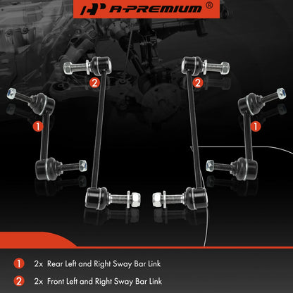 Sway Bar Link Kit for Ford Taurus/Flex 2010 to 2019 - 4 Pieces