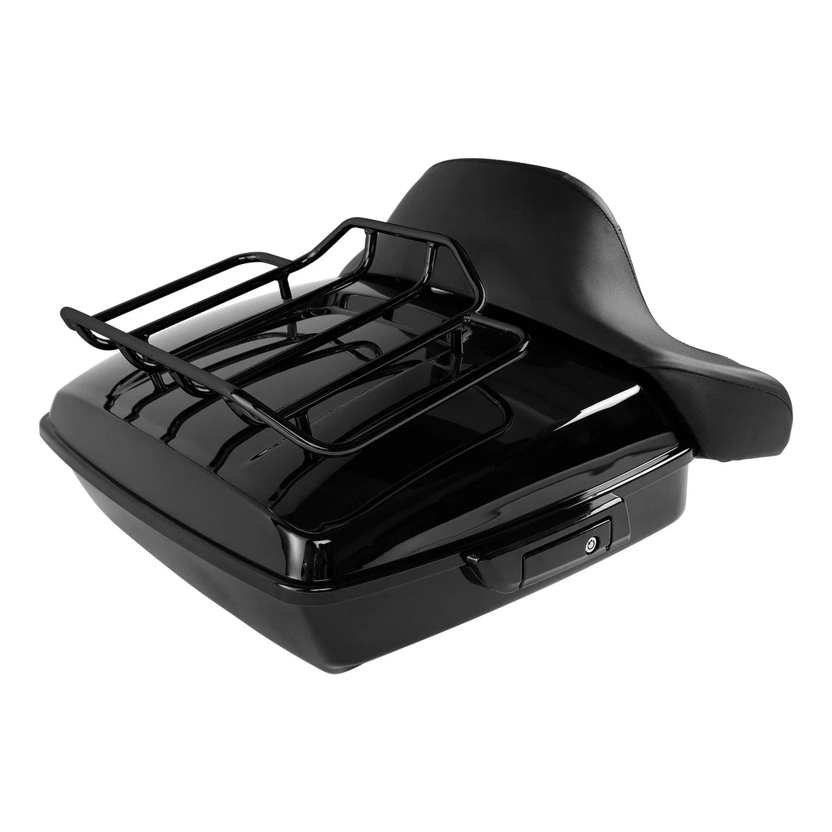 Chopped Trunk Backrest Pad Mount Rack for Harley Road Glide (2014–2025)