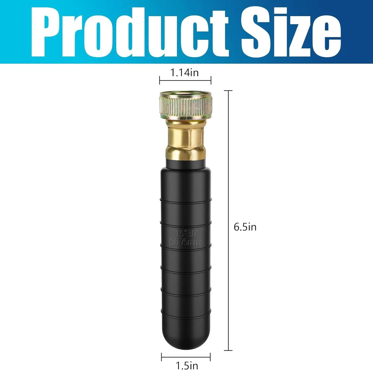 1.5"-3" Drain Cleaning Bladder for Clogged Sewer Pipe Snake Garden Hose Tool