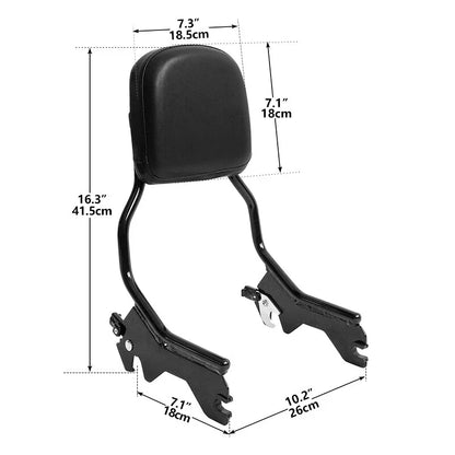 Sissy Bar Backrest Docking Hardware Kit for Harley Heritage Classic (2018–2026)