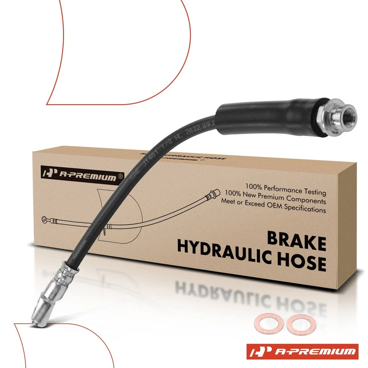 Front Brake Hydraulic Hose for Chevy Malibu, Cavalier, Pontiac (1997–2003)