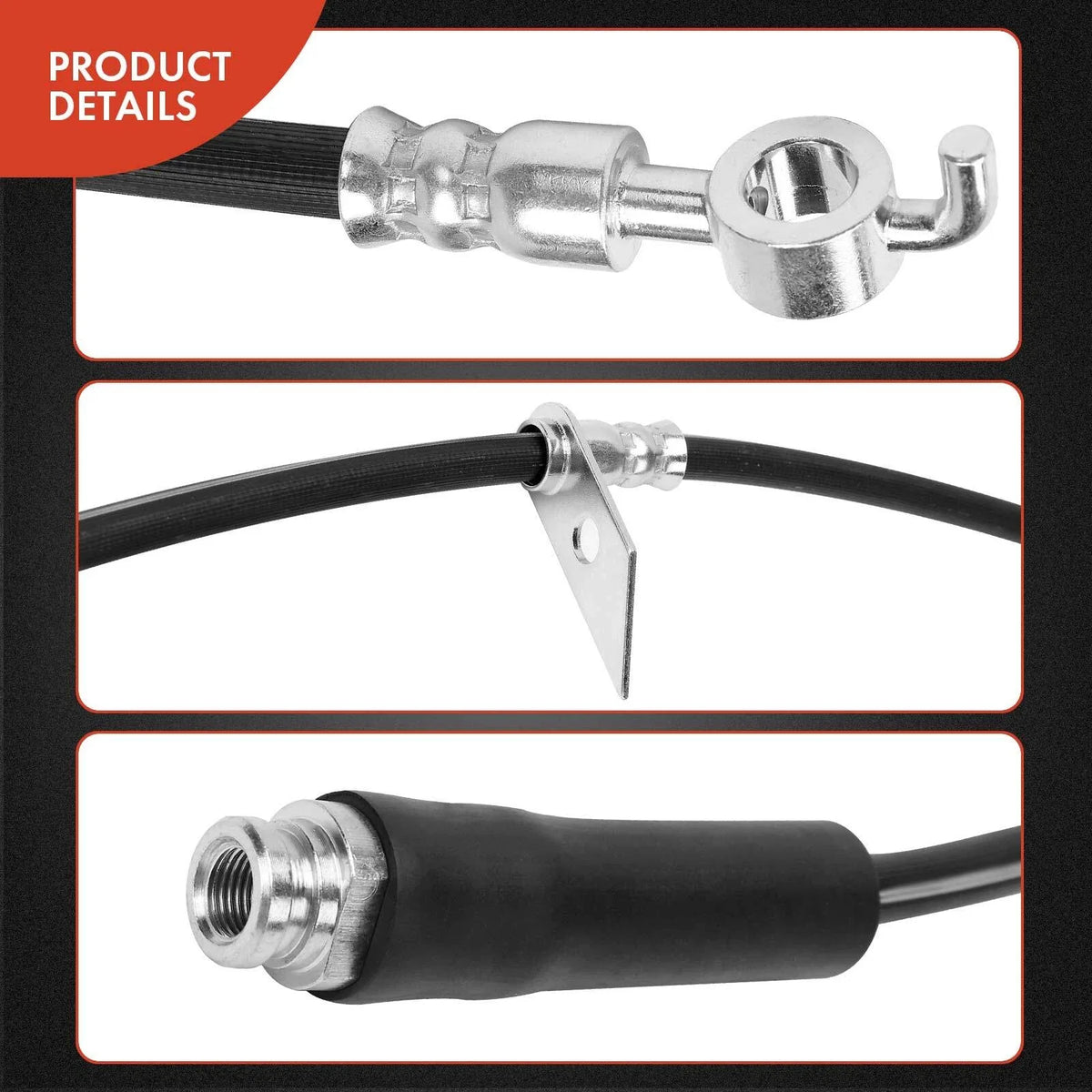 Brake Hydraulic Hose Front Right for Ford Edge Lincoln MKX 2007-2023