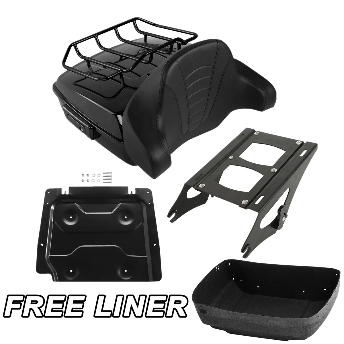 Trunk Pad Mount Rack Base Plate for Harley Touring Glide 2014–2023