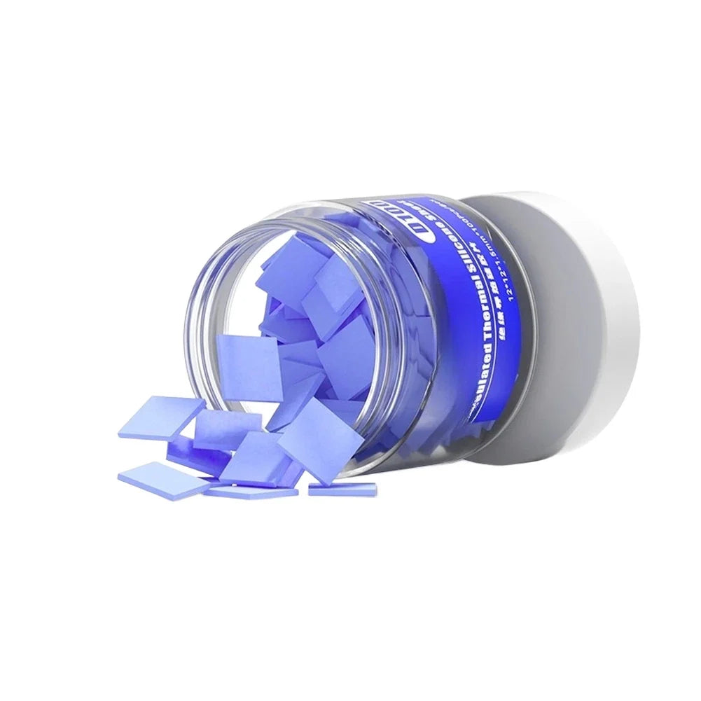 D100 Silicone Grease Pad for CPU Chip Mounting (1.2x1.2x0.15cm)