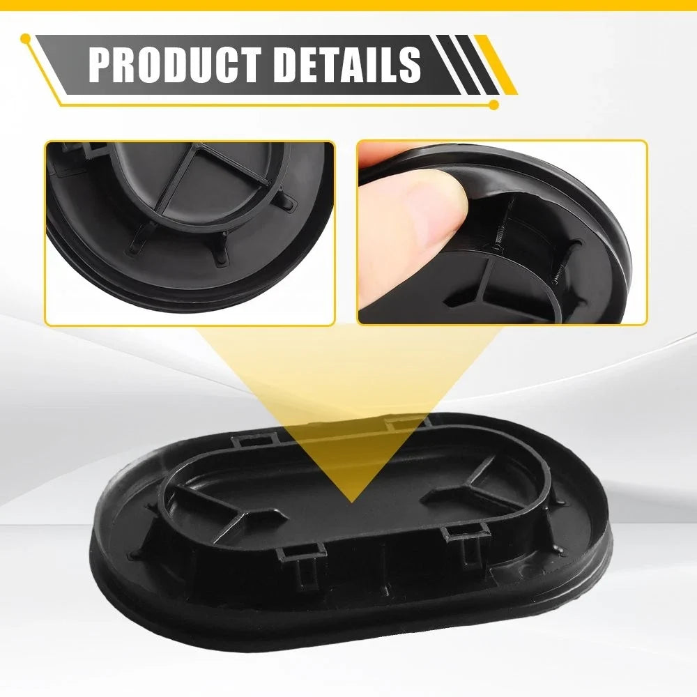 Black Drain Hole Plug Cover (2pc) for Ford F-150 1999-2018