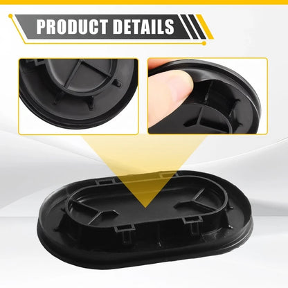 Black Drain Hole Plug Cover (2pc) for Ford F-150 1999-2018