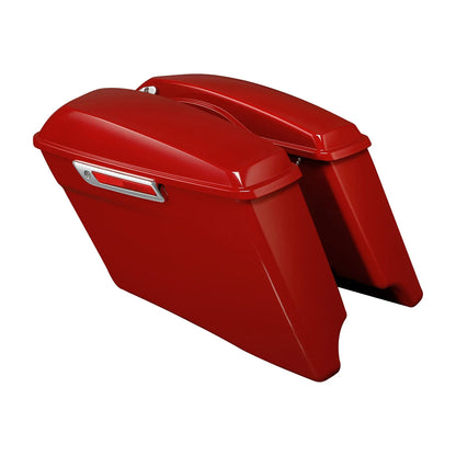 4" Stretched Hard Saddlebags for Harley Electra Glide (2014–Present) Wicked Red