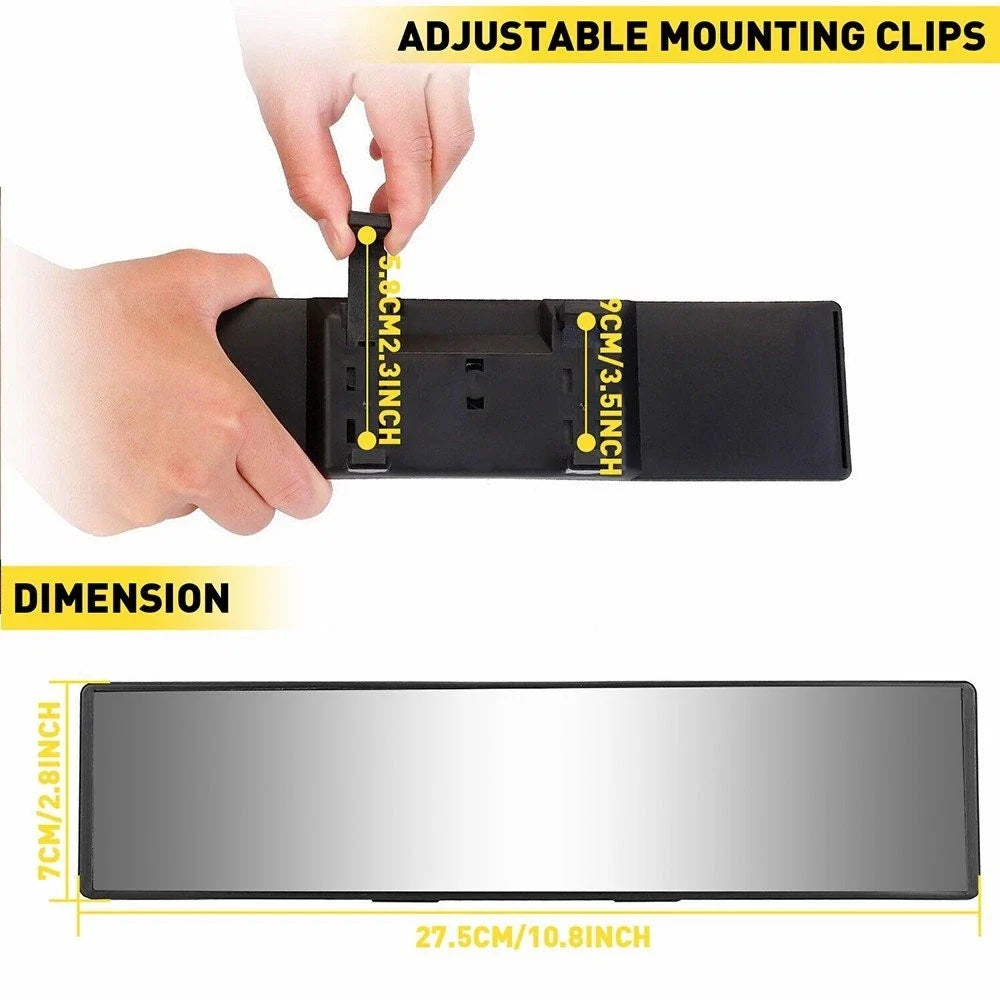 Wide Angle Rear View Panoramic Mirror for Car Interior